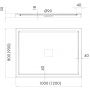 Brodzik prostokątny 100x80 cm biały 3SPE4P80100 Schedline Erida zdj.2