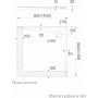 Brodzik kwadratowy 90x90 cm beżowy 3SPL1K9090PKST Schedline Libra Cashmere Stone zdj.2