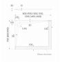 Brodzik prostokątny 140x80 cm antracyt 3SPL1P80140AST Schedline Libra Anthracite Stone zdj.2