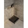 Brodzik kwadratowy z syfonem 80x80 cm czarny 3STF1K8080CST Schedline Favory Plus Black Stone zdj.4