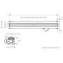 Odpływ liniowy 110 cm OLBR110SLXC Schedpol Slim Range zdj.2