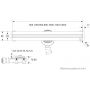Odpływ liniowy 110 cm OLBR110SLXSLOWC Schedpol Slim Range Low zdj.2