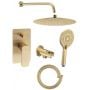 Zestaw prysznicowy podtynkowy złoty PY421901 Sapho Spy zdj.1
