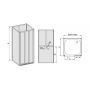 Kabina prysznicowa 600013133101410 Sanplast Classic zdj.2