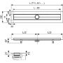 Rynna odpływu liniowego 80 cm biały 600806 Tece Drainline zdj.2