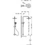Zestaw prysznicowy ścienny chrom 06163509 Tres Selection zdj.2