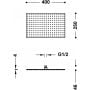 Deszczownica 40x25 cm prostokątna stal 134315008AC Tres Selection zdj.2
