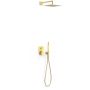 Zestaw prysznicowy podtynkowy z deszczownicą złoty 21128004OR Tres Project zdj.1