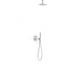 Zestaw prysznicowy podtynkowy z deszczownicą chrom 26228003 Tres Slim Exclusive zdj.1