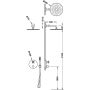 Zestaw prysznicowy podtynkowy z deszczownicą stal 28335002 Tres Therm-Box zdj.2