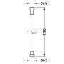 Wąż prysznicowy 120 cm 913460912GR Tres Selection zdj.2