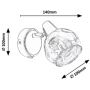 Kinkiet 1x40 W chrom-przydymiony 5346 Rabalux Tamara zdj.2