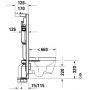 Stelaż podtynkowy do miski wc wiszącej WD1029000000 Duravit DuraSystem zdj.2