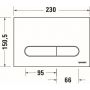 Przycisk spłukujący do wc biały WD5009011000 Duravit DuraSystem zdj.2