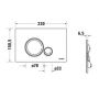 Przycisk spłukujący do wc chrom błyszczący WD5010021000 Duravit DuraSystem zdj.2