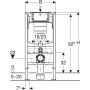 Stelaż podtynkowy do miski wc wiszącej 111923005 Geberit Duofix zdj.2