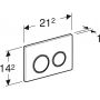 Przycisk spłukujący do wc chrom błyszczący 115085JQ1 Geberit Omega zdj.2