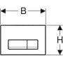 Przycisk spłukujący do wc czarny 115119141 Geberit Delta zdj.2