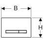 Przycisk spłukujący do wc 115671QD2 Geberit Sigma zdj.2