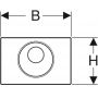 Przycisk spłukujący 115856SN6 Geberit Sigma zdj.2