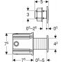 Mechanizm przycisku 115936SN6 Geberit Sigma zdj.2