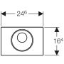 Przycisk spłukujący do wc czarny 115856166 Geberit Sigma zdj.2