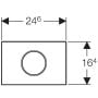 Przycisk spłukujący do wc 115908KH1 Geberit Sigma zdj.2