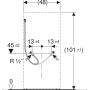 Element systemu montażowego stelaża 131013001 Geberit Monolith zdj.2