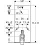 Moduł sanitarny do miski stojącej 131033005 Geberit Monolith zdj.2