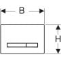 Przycisk spłukujący 115671112 Geberit Sigma zdj.2