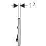 Przycisk spłukujący do wc chrom matowy 115893KX1 Geberit Sigma zdj.3