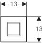 Przycisk spłukujący do pisuaru 116027KM1 Geberit zdj.3