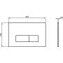 Przycisk spłukujący do wc czarny R0121A6 Ideal Standard Oleas zdj.2