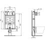 Stelaż podtynkowy do miski wc wiszącej R014667 Ideal Standard Prosys zdj.2