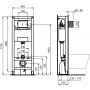 Stelaż podtynkowy do miski wc wiszącej R015467 Ideal Standard Prosys zdj.2