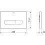 Przycisk spłukujący do wc czarny 30PP0139 Kludi Unifix zdj.2