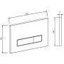 Przycisk spłukujący do wc chrom błyszczący KB828021904 Kronenbach Plantec 2.0 zdj.2