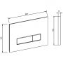 Przycisk spłukujący do wc chrom błyszczący-biały KB829011904 Kronenbach Plantec 2.0 zdj.2