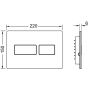 Przycisk spłukujący do wc 9240437 Tece Solid zdj.2