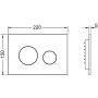 Przycisk spłukujący do wc 9240936 Tece Loop zdj.2