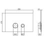 Przycisk spłukujący do wc Z95340XP21 Zucchetti zdj.2
