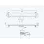 Odpływ liniowy 70 cm złoty INEX1515700RGB Excellent Stilio zdj.2