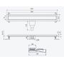 Odpływ liniowy 90 cm INEX1515900PCB Excellent Stilio zdj.2