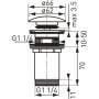 FDesign Kleome FD730511 korek do umywalki zdj.2