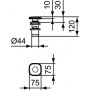 Ideal Standard Strada II T3630AA korek do umywalki chrom zdj.2