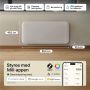 Grzejnik konwektorowy 10.3x40 cm 1500 W PA1500WIFI4 Mill Steel zdj.2