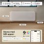 Grzejnik konwektorowy 10.3x40 cm 2000 W PA2000WIFI4 Mill Steel zdj.2