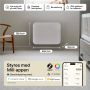 Grzejnik konwektorowy 8.6x38.4 cm 400 W PA400WIFI4 Mill Steel zdj.2