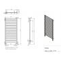 Grzejnik łazienkowy drabinkowy 117x53 cm czarny G01753011705 Imers Tell zdj.2