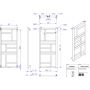 Grzejnik łazienkowy dekoracyjny inny 114x50 cm MON50110D50C34 Instal Projekt Mondrian zdj.2